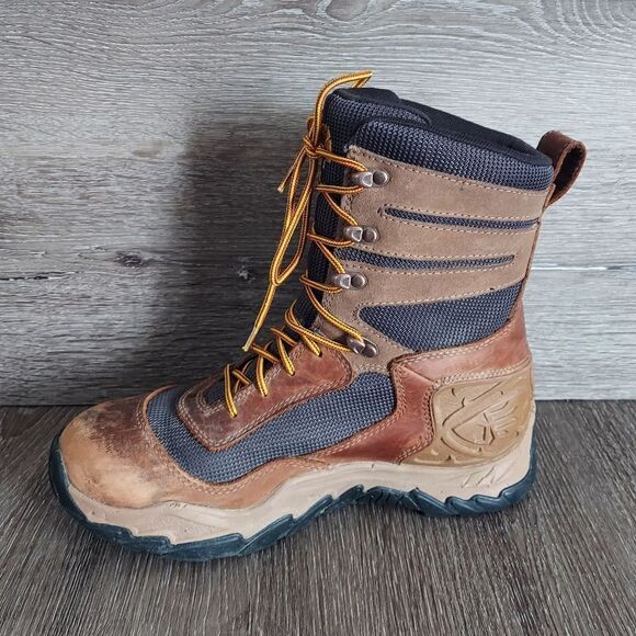 LaCrosse Brown and Tan High-Top Boots with Sturdy Sole - Picture 6 of 9